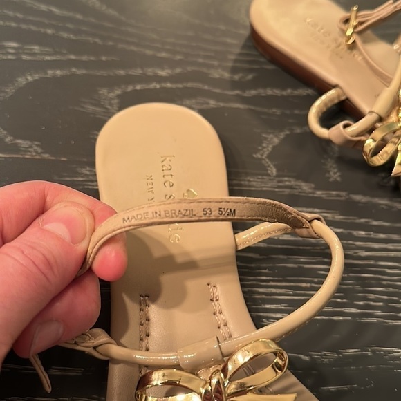 Kate Spade Tracie Bow Thong Sandals size 5.5 - Picture 5 of 6
